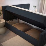 Modern Living Postelja Z Vzmetnico Sontje, Antracit, 160x200 | Shoptok.si