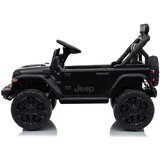 Jeep Rubicon DK-JWR558 24V Black Battery-Powered Vehicle | Eponuda.com