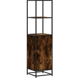 Furnova Visoka omara dimljen hrast 35,5x35x139 cm inž. les in kovina, (21955349) | Shoptok.si