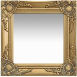 vidaXL Stensko ogledalo v baročnem stilu 40x40 cm zlato | Shoptok.si