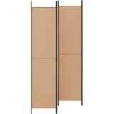  4-panelni pregradni zid Bež 200 x 220 cm Tkanina | shoptok.hr