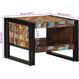  Višebojni stolić za kavu 50x50x38 cm puno drvo obrađeno | shoptok.hr