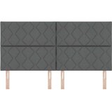  Uzglavlje Tamno siva 180 cm tkanina | shoptok.hr