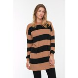 Trendyol Brown Striped Knitwear Sweater Cene