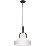  Quoizel QZ-BRECKEN-2P-OZ-ABG - Luster BRECKEN 2xE27, maks. 60 W, 230 V, crna sa dekorom mramora | Eponuda.com