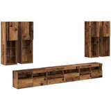  Set zidnog ormarića za TV 7 pcs Staro drvo Konstruirano drvo | Eponuda.com