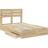  Krevet s od storage Sonoma hrast 120 x 200 cm Konstruirano drvo | shoptok.hr