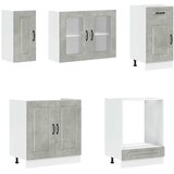  8-dijelni set kuhinjskih ormarića Kalmar konstruiranog drva | shoptok.hr