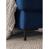 Miuform Temno modra raztegljiva kotna sedežna garnitura iz rebrastega žameta (levi kot) Lofty Lilly – | Shoptok.si
