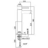 Paffoni Stick za lavabo Visoka SK071 Slike