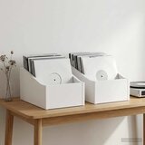  Kutija za LP ploče 2 kom. Bijela 18 x 32 x 18 cm - Bijela 2 18 x 32 x 18 cm | shoptok.hr