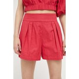 Abercrombie & Fitch Lanene kratke hlače roza barva | Shoptok.si