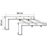 Monkey Gym Jeklena stenska palica za dvigovanje, (5000077329) | Shoptok.si