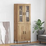 vidaXL Highboard Umjetnički hrast 69,5 x 34 x 180 cm Konstruirano drvo | shoptok.hr