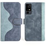 INORCO Dvobarvna lupina telefona za TCL 40R 5G, preklopna usnjena denarnica proti padcu, etui za telefon s preklopnim stojalom, (22035931) Cene