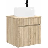 vidaXL Lavabo - Umivaonik s policom za zid Hrast sonoma 49 x 44 5 x 66 cm - Hrast sonoma | shoptok.hr