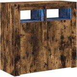  Komoda s LED svjetlima boja dimljenog hrasta 80 x 35 x 75 cm | Eponuda.ba