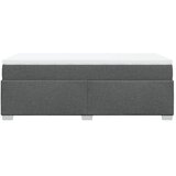  Krevet s oprugama i madracem tamnosivi 100 x 200 cm od tkanine | shoptok.hr