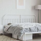 vidaXL Kovinsko vzglavje belo 200 cm | Shoptok.si