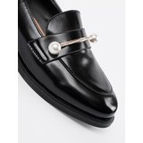 SEASTAR Black lacquered loafers with pearls | ePonuda.com