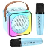  Bluetooth zvučnik P8/ Karaoke sa 2 mikrofona/ plava | ePonuda.com