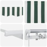  Skrovita tenda Zelena 350 x 200 cm tkanina | shoptok.hr