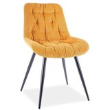  Stolica PRAGA - samt tkanina - žuta | shoptok.hr