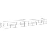 vidaXL kavez za pse srebrni 20 m² čelični | shoptok.hr