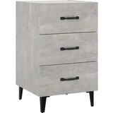Maison Chic Nočna omarica - Nočna miza betonsko siva 40x40x66 cm inženirski les, (21688539) | Shoptok.si