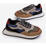 Big Star Men's Big Star Memory Foam System Sneakers Beige-Blue | ePonuda.com