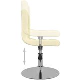 vidaXL Vrtljiv jedilni stol krem blago, (20940039) | Shoptok.si