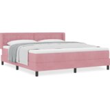 Box Spring Krevet s Madracem Ružičasti 180x200 cm Baršun | shoptok.hr