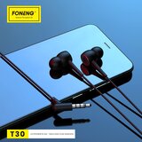 Foneng T30 SLUŠALICE SA MIKROFONOM CRNE | shoptok.hr
