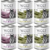 Wolf of Wilderness - mješovito pakiranje - 6 x 400 g Senior miks: 4x janjetina i piletina, 2x pačetina i teletina | shoptok.hr