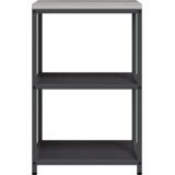 vidaXL polica za skladištenje hrane crna 60 x 50 x 92 cm čelik | shoptok.hr