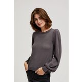 Moodo Sweater with puff sleeves and metal thread Cene