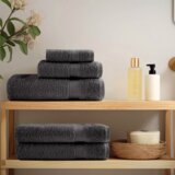  Gostinska brisača SOLUND 4 pcs Antracit 15 x 21 cm 550 gsm, (5000208252) | Shoptok.si