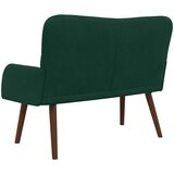 SOFA za dvije osobe Tamnozelena 115 x 61 x 87 cm Baršun | shoptok.hr