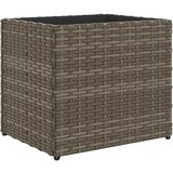 Furnova Vrtno cvetlično korito siva 36x30x32 cm poli ratan, (21921572) | Shoptok.si