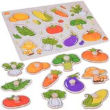  Drvene puzzle povrće 11 elemenata | shoptok.hr