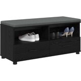  Klupa za hodnik s jastukom Crni Hrast 100 x 38 x 46 cm | Eponuda.com
