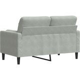 Dvosjed s ukrasnim jastucima svjetlosivi 120 cm baršunasti | shoptok.hr