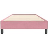 Box spring postelja brez vzmetnico roza 80x220 cm žamet, (21791029) | Shoptok.si