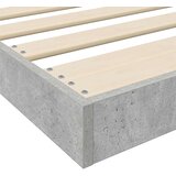 Krevet s daskama Betonski sivi 80 x 200 cm Konstruirano drvo | shoptok.hr