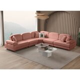 Atelier Del Sofa Aries Modular L ugaona garnitura na razvlačenje 315 × 315 cm, puder roze | Eponuda.com