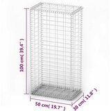  Gabionska košara s poklopcima od pocinčane žice 100 x 50 x 30 cm | Eponuda.com