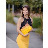 Vuch Coalie Striped Yellow Handbag | Shoptok.si
