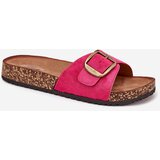 Boto Women's sandals with buckle on cork platform fuchsia Zavira | Shoptok.si