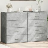  Komoda 2 kom siva boja betona 60x39x80 cm od konstruiranog drva | Eponuda.com