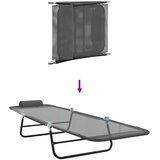  Sklopiva ležaljka za sunčanje Siva 182 x 55 x 85,5 cm Tekstilen | shoptok.hr